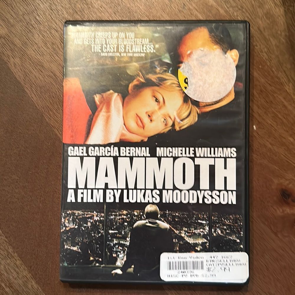 “Mammoth” DVD a film starring Gael Garcia Bernal & Michelle Williams.